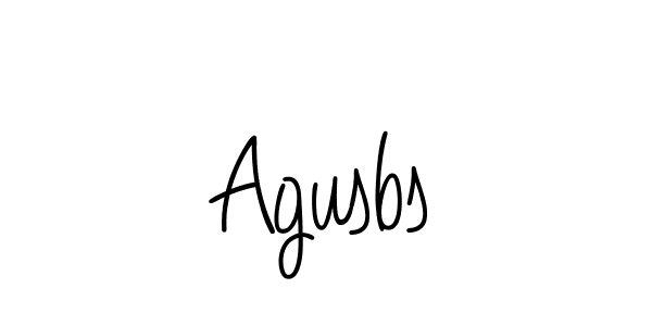 Use a signature maker to create a handwritten signature online. With this signature software, you can design (Angelique-Rose-font-FFP) your own signature for name Agusbs. Agusbs signature style 5 images and pictures png