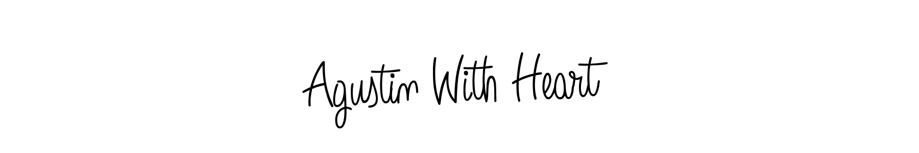 How to make Agustin With Heart signature? Angelique-Rose-font-FFP is a professional autograph style. Create handwritten signature for Agustin With Heart name. Agustin With Heart signature style 5 images and pictures png