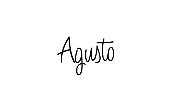 The best way (Angelique-Rose-font-FFP) to make a short signature is to pick only two or three words in your name. The name Agusto include a total of six letters. For converting this name. Agusto signature style 5 images and pictures png