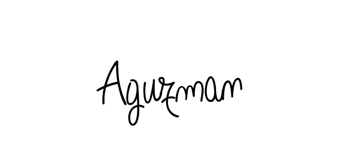 Make a beautiful signature design for name Aguzman. With this signature (Angelique-Rose-font-FFP) style, you can create a handwritten signature for free. Aguzman signature style 5 images and pictures png