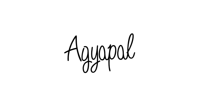 You should practise on your own different ways (Angelique-Rose-font-FFP) to write your name (Agyapal) in signature. don't let someone else do it for you. Agyapal signature style 5 images and pictures png