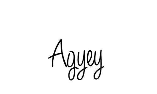 Also we have Agyey name is the best signature style. Create professional handwritten signature collection using Angelique-Rose-font-FFP autograph style. Agyey signature style 5 images and pictures png