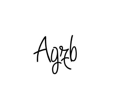 How to make Agzb name signature. Use Angelique-Rose-font-FFP style for creating short signs online. This is the latest handwritten sign. Agzb signature style 5 images and pictures png