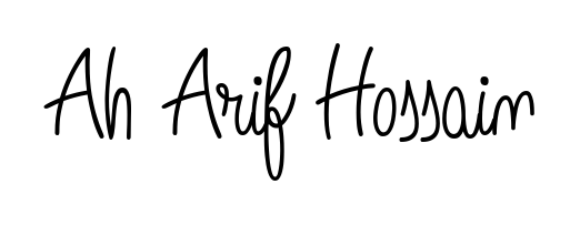 Practice writing Ah Arif Hossain with the flow of Angelique-Rose-font-FFP lettering. A fantastic source of inspiration for developing your personal signature style. Ah Arif Hossain signature style 5 images and pictures png