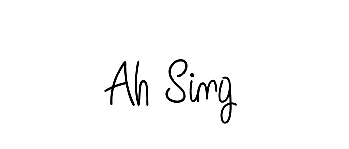 This is the best signature style for the Ah Sing name. Also you like these signature font (Angelique-Rose-font-FFP). Mix name signature. Ah Sing signature style 5 images and pictures png