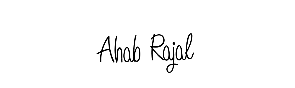 Also we have Ahab Rajal name is the best signature style. Create professional handwritten signature collection using Angelique-Rose-font-FFP autograph style. Ahab Rajal signature style 5 images and pictures png