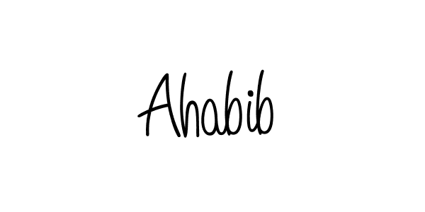 How to make Ahabib signature? Angelique-Rose-font-FFP is a professional autograph style. Create handwritten signature for Ahabib name. Ahabib signature style 5 images and pictures png