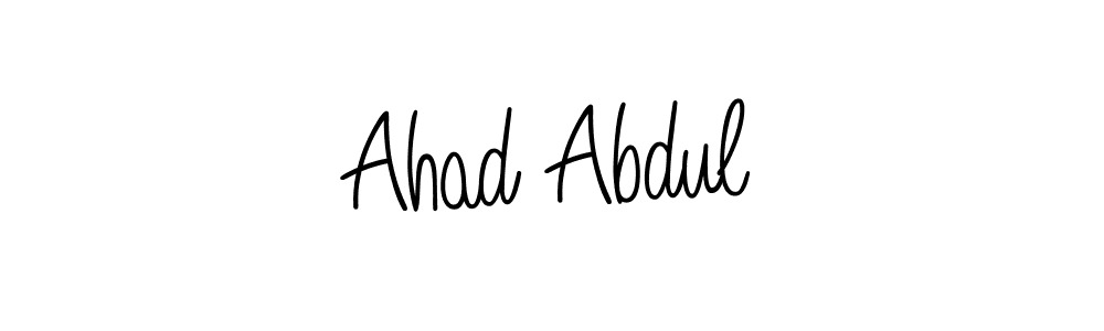 Design your own signature with our free online signature maker. With this signature software, you can create a handwritten (Angelique-Rose-font-FFP) signature for name Ahad Abdul. Ahad Abdul signature style 5 images and pictures png