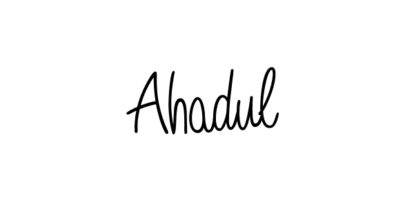 The best way (Angelique-Rose-font-FFP) to make a short signature is to pick only two or three words in your name. The name Ahadul include a total of six letters. For converting this name. Ahadul signature style 5 images and pictures png