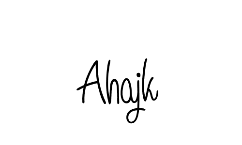 Design your own signature with our free online signature maker. With this signature software, you can create a handwritten (Angelique-Rose-font-FFP) signature for name Ahajk. Ahajk signature style 5 images and pictures png