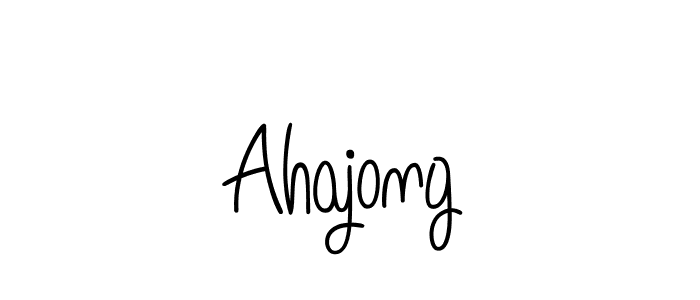 Ahajong stylish signature style. Best Handwritten Sign (Angelique-Rose-font-FFP) for my name. Handwritten Signature Collection Ideas for my name Ahajong. Ahajong signature style 5 images and pictures png