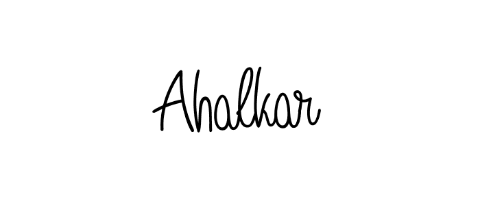 Create a beautiful signature design for name Ahalkar. With this signature (Angelique-Rose-font-FFP) fonts, you can make a handwritten signature for free. Ahalkar signature style 5 images and pictures png