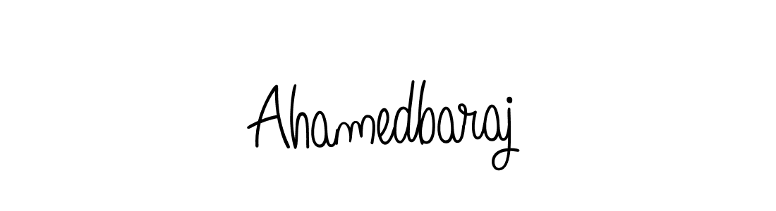 Also we have Ahamedbaraj name is the best signature style. Create professional handwritten signature collection using Angelique-Rose-font-FFP autograph style. Ahamedbaraj signature style 5 images and pictures png