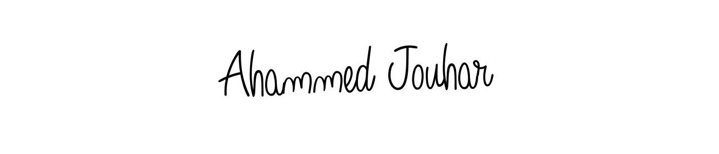 How to Draw Ahammed Jouhar signature style? Angelique-Rose-font-FFP is a latest design signature styles for name Ahammed Jouhar. Ahammed Jouhar signature style 5 images and pictures png