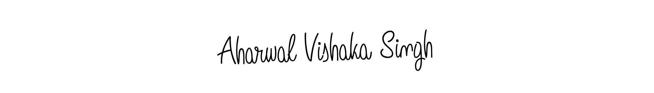 Make a short Aharwal Vishaka Singh signature style. Manage your documents anywhere anytime using Angelique-Rose-font-FFP. Create and add eSignatures, submit forms, share and send files easily. Aharwal Vishaka Singh signature style 5 images and pictures png