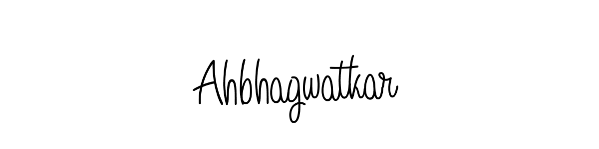 Use a signature maker to create a handwritten signature online. With this signature software, you can design (Angelique-Rose-font-FFP) your own signature for name Ahbhagwatkar. Ahbhagwatkar signature style 5 images and pictures png