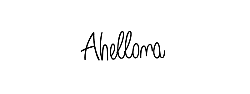 Make a beautiful signature design for name Ahellona. With this signature (Angelique-Rose-font-FFP) style, you can create a handwritten signature for free. Ahellona signature style 5 images and pictures png