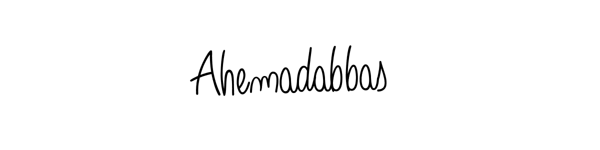 Create a beautiful signature design for name Ahemadabbas . With this signature (Angelique-Rose-font-FFP) fonts, you can make a handwritten signature for free. Ahemadabbas  signature style 5 images and pictures png