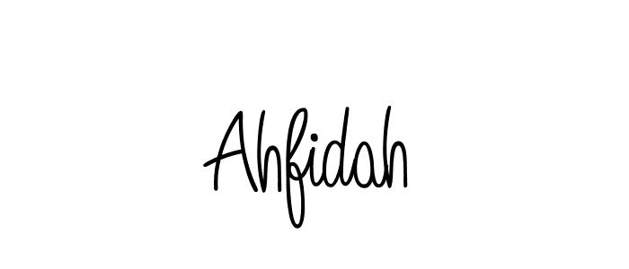 How to make Ahfidah name signature. Use Angelique-Rose-font-FFP style for creating short signs online. This is the latest handwritten sign. Ahfidah signature style 5 images and pictures png