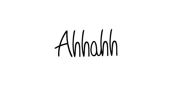 How to make Ahhahh name signature. Use Angelique-Rose-font-FFP style for creating short signs online. This is the latest handwritten sign. Ahhahh signature style 5 images and pictures png