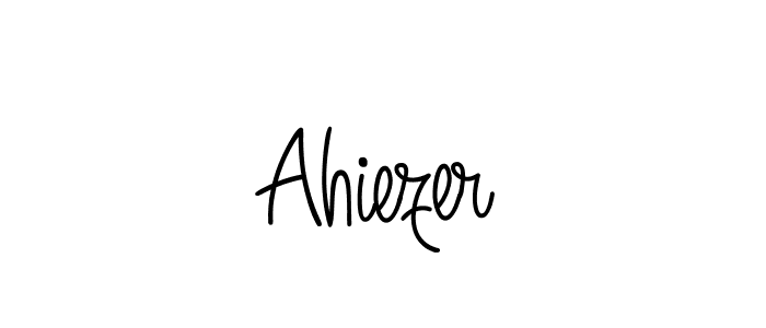 Make a beautiful signature design for name Ahiezer. With this signature (Angelique-Rose-font-FFP) style, you can create a handwritten signature for free. Ahiezer signature style 5 images and pictures png