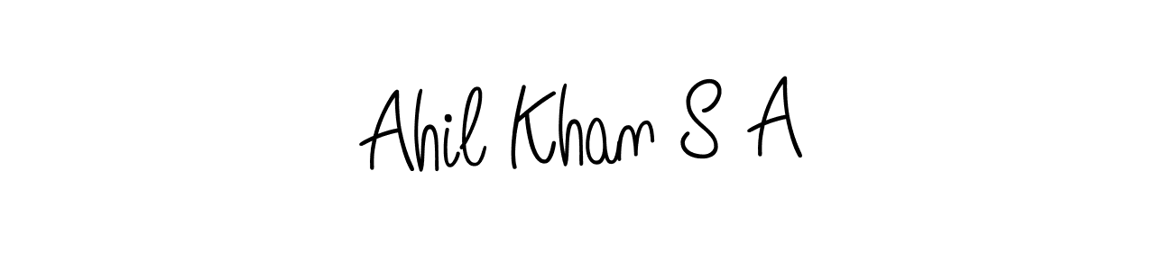 How to make Ahil Khan S A signature? Angelique-Rose-font-FFP is a professional autograph style. Create handwritten signature for Ahil Khan S A name. Ahil Khan S A signature style 5 images and pictures png