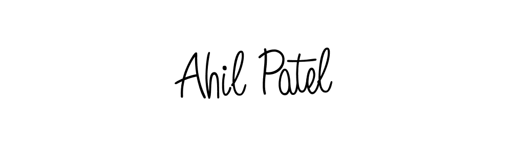 Make a beautiful signature design for name Ahil Patel. With this signature (Angelique-Rose-font-FFP) style, you can create a handwritten signature for free. Ahil Patel signature style 5 images and pictures png