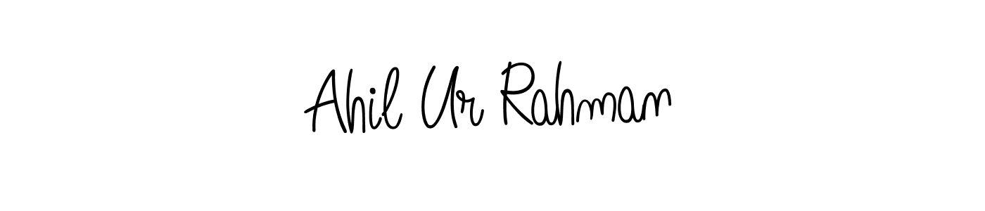 Use a signature maker to create a handwritten signature online. With this signature software, you can design (Angelique-Rose-font-FFP) your own signature for name Ahil Ur Rahman. Ahil Ur Rahman signature style 5 images and pictures png