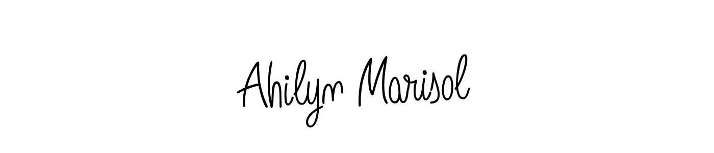 How to Draw Ahilyn Marisol signature style? Angelique-Rose-font-FFP is a latest design signature styles for name Ahilyn Marisol. Ahilyn Marisol signature style 5 images and pictures png