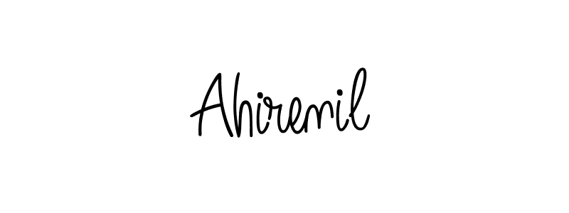 Angelique-Rose-font-FFP is a professional signature style that is perfect for those who want to add a touch of class to their signature. It is also a great choice for those who want to make their signature more unique. Get Ahirenil name to fancy signature for free. Ahirenil signature style 5 images and pictures png