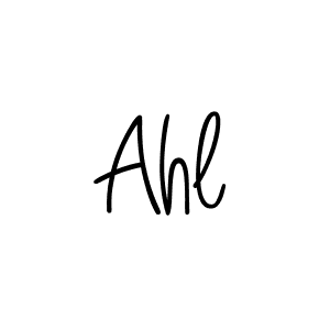 Ahl stylish signature style. Best Handwritten Sign (Angelique-Rose-font-FFP) for my name. Handwritten Signature Collection Ideas for my name Ahl. Ahl signature style 5 images and pictures png