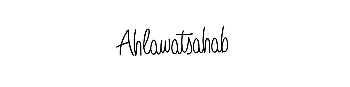 Here are the top 10 professional signature styles for the name Ahlawatsahab. These are the best autograph styles you can use for your name. Ahlawatsahab signature style 5 images and pictures png