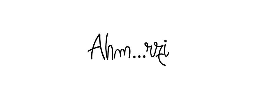 Ahm...rzi stylish signature style. Best Handwritten Sign (Angelique-Rose-font-FFP) for my name. Handwritten Signature Collection Ideas for my name Ahm...rzi. Ahm...rzi signature style 5 images and pictures png