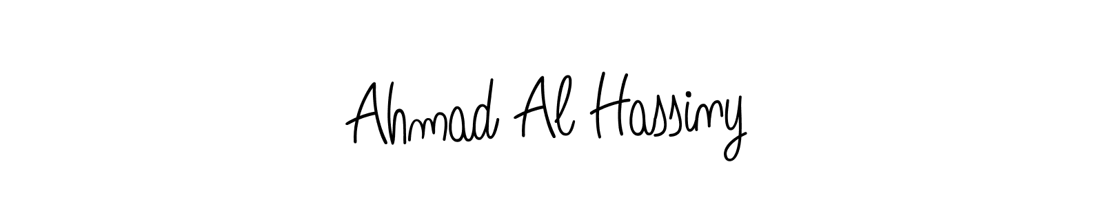 You should practise on your own different ways (Angelique-Rose-font-FFP) to write your name (Ahmad Al Hassiny) in signature. don't let someone else do it for you. Ahmad Al Hassiny signature style 5 images and pictures png