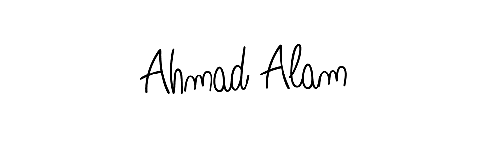 How to make Ahmad Alam name signature. Use Angelique-Rose-font-FFP style for creating short signs online. This is the latest handwritten sign. Ahmad Alam signature style 5 images and pictures png