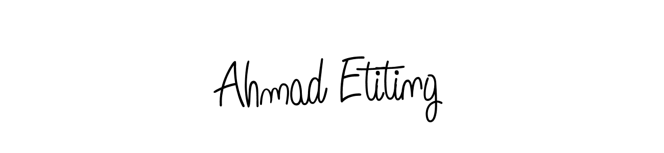 Here are the top 10 professional signature styles for the name Ahmad Etiting. These are the best autograph styles you can use for your name. Ahmad Etiting signature style 5 images and pictures png