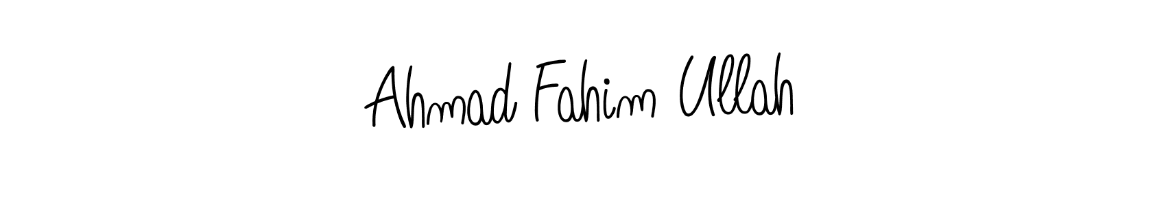 How to make Ahmad Fahim Ullah name signature. Use Angelique-Rose-font-FFP style for creating short signs online. This is the latest handwritten sign. Ahmad Fahim Ullah signature style 5 images and pictures png