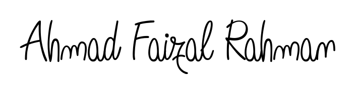 Master the art of signing with Ahmad Faizal Rahman written in fluent Angelique-Rose-font-FFP script. A great template to practice and refine your handwriting. Ahmad Faizal Rahman signature style 5 images and pictures png