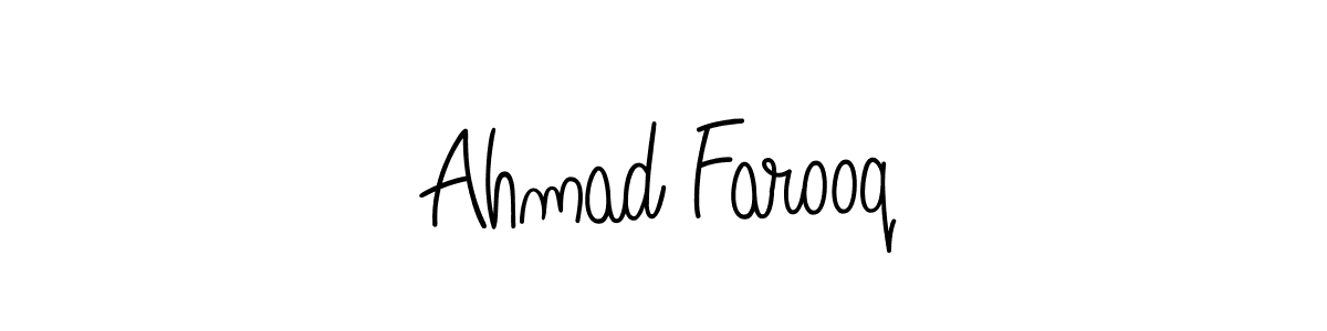 Ahmad Farooq stylish signature style. Best Handwritten Sign (Angelique-Rose-font-FFP) for my name. Handwritten Signature Collection Ideas for my name Ahmad Farooq. Ahmad Farooq signature style 5 images and pictures png