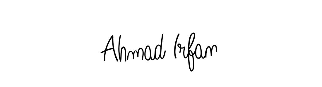 Make a beautiful signature design for name Ahmad Irfan. With this signature (Angelique-Rose-font-FFP) style, you can create a handwritten signature for free. Ahmad Irfan signature style 5 images and pictures png