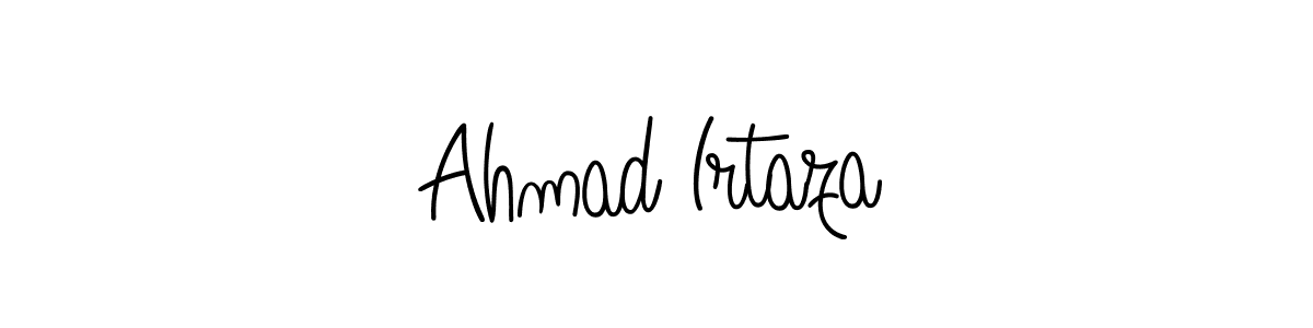 The best way (Angelique-Rose-font-FFP) to make a short signature is to pick only two or three words in your name. The name Ahmad Irtaza include a total of six letters. For converting this name. Ahmad Irtaza signature style 5 images and pictures png