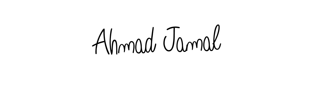 The best way (Angelique-Rose-font-FFP) to make a short signature is to pick only two or three words in your name. The name Ahmad Jamal include a total of six letters. For converting this name. Ahmad Jamal signature style 5 images and pictures png