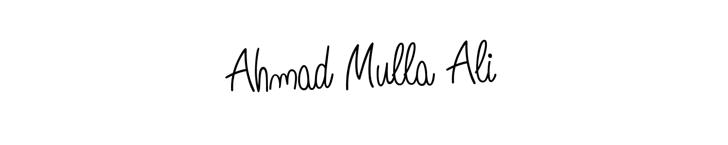 Also You can easily find your signature by using the search form. We will create Ahmad Mulla Ali name handwritten signature images for you free of cost using Angelique-Rose-font-FFP sign style. Ahmad Mulla Ali signature style 5 images and pictures png