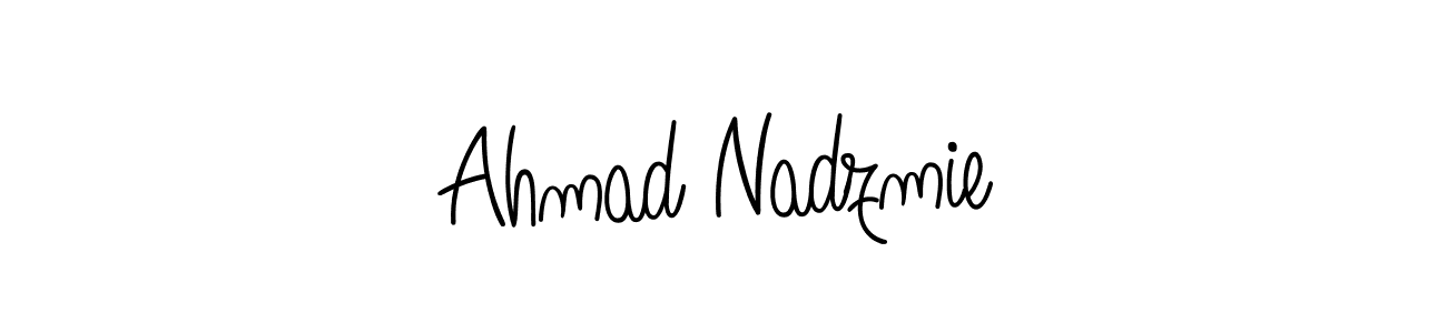 Make a beautiful signature design for name Ahmad Nadzmie. With this signature (Angelique-Rose-font-FFP) style, you can create a handwritten signature for free. Ahmad Nadzmie signature style 5 images and pictures png