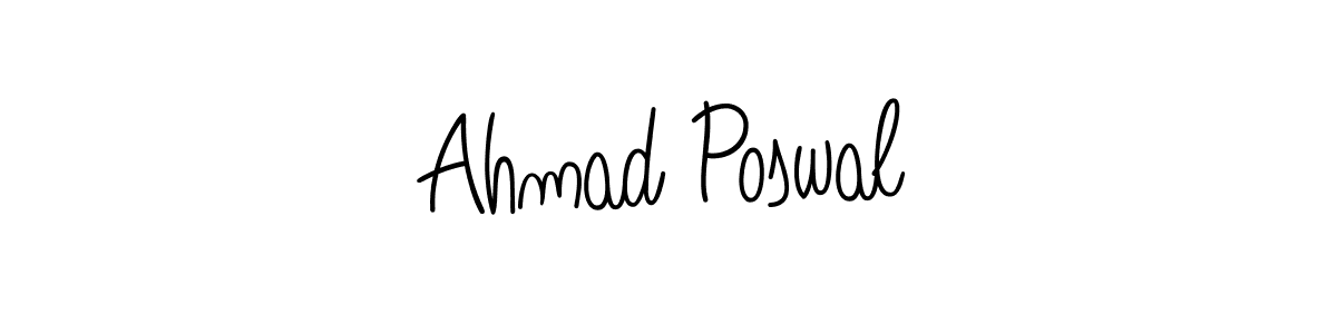 Here are the top 10 professional signature styles for the name Ahmad Poswal. These are the best autograph styles you can use for your name. Ahmad Poswal signature style 5 images and pictures png