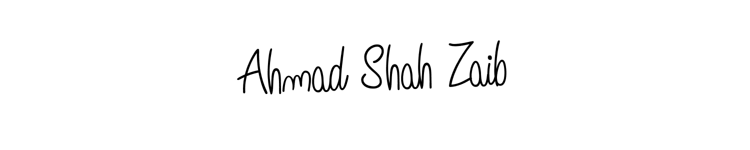 Design your own signature with our free online signature maker. With this signature software, you can create a handwritten (Angelique-Rose-font-FFP) signature for name Ahmad Shah Zaib. Ahmad Shah Zaib signature style 5 images and pictures png