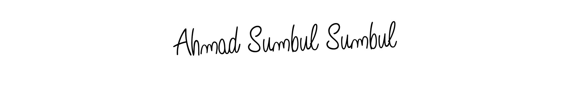 if you are searching for the best signature style for your name Ahmad Sumbul Sumbul. so please give up your signature search. here we have designed multiple signature styles  using Angelique-Rose-font-FFP. Ahmad Sumbul Sumbul signature style 5 images and pictures png