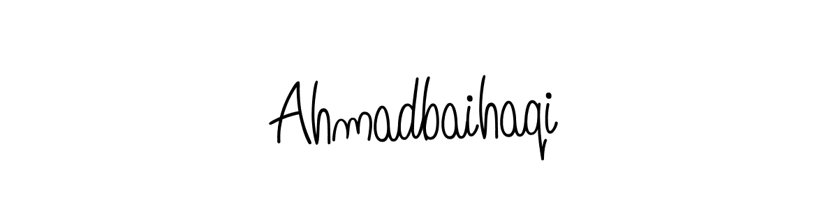 You can use this online signature creator to create a handwritten signature for the name Ahmadbaihaqi. This is the best online autograph maker. Ahmadbaihaqi signature style 5 images and pictures png