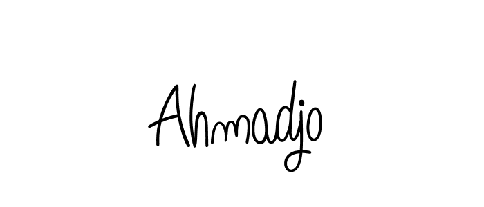 Make a beautiful signature design for name Ahmadjo. With this signature (Angelique-Rose-font-FFP) style, you can create a handwritten signature for free. Ahmadjo signature style 5 images and pictures png