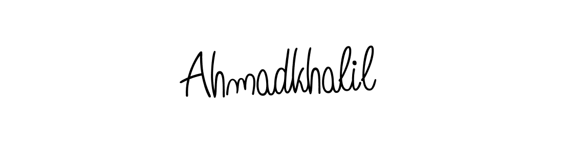 Make a beautiful signature design for name Ahmadkhalil. Use this online signature maker to create a handwritten signature for free. Ahmadkhalil signature style 5 images and pictures png